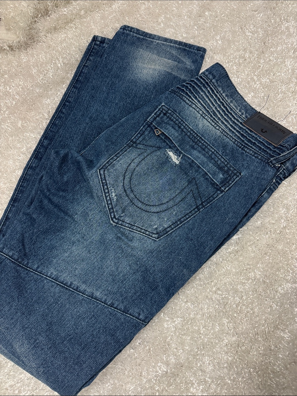 True religion mens Rocco jeans relaxed skinny size 38